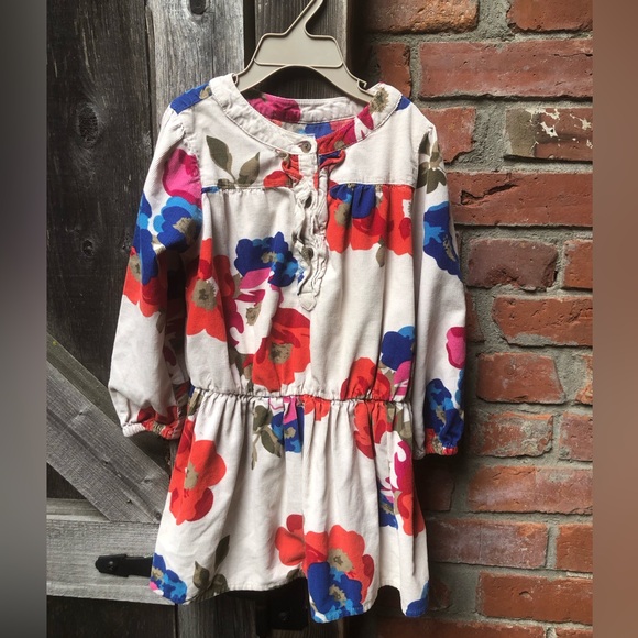 Girls Floral Corduroy Dress Size 3! 🌻 - Picture 1 of 7